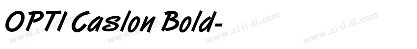 OPTI Caslon Bold字体转换